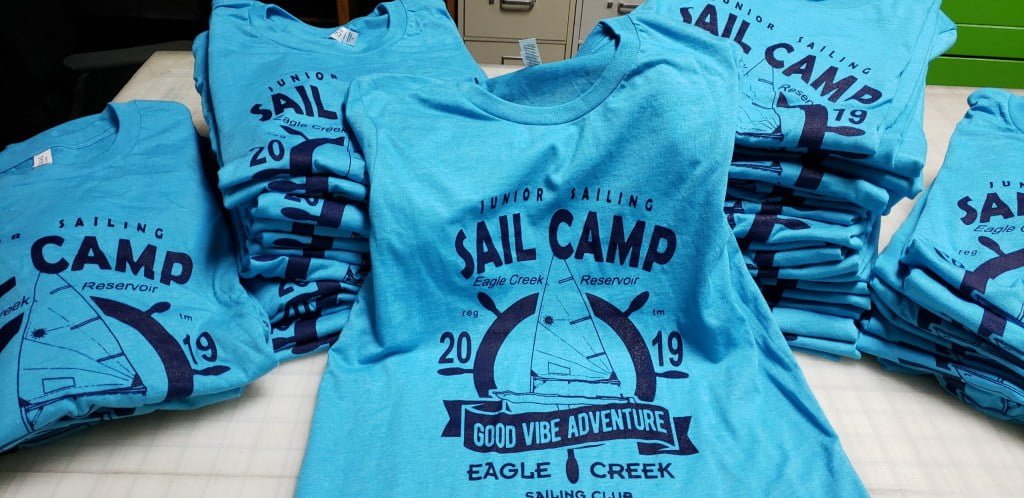 Silk-Screened Shirts for Summer Camp