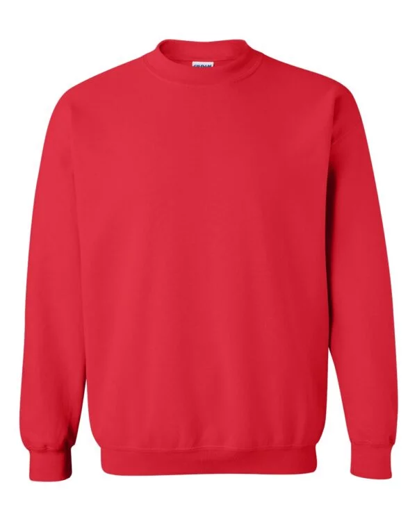 Printed Crew Neck Sweatshirts red