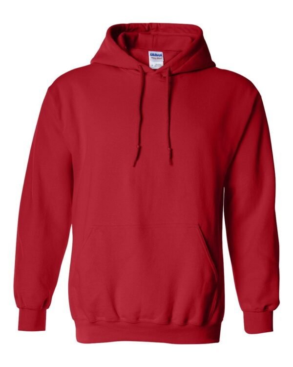 Printed Hooded Sweatshirt red