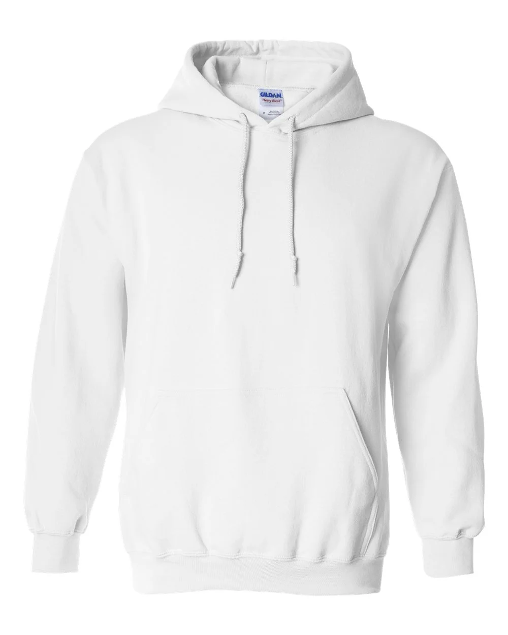 Printed Hooded Sweatshirt white